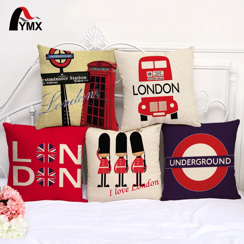 FYMX 18" British Style Cotton and Linen Sofa Pillowcase London Car Logo car Cushion Cover Pillow Cases Wholesale
FYMX 18" British Style Cotton and Linen Sofa Pillowcase London Car Logo car Cushion Cover Pillow Cases Wholesale