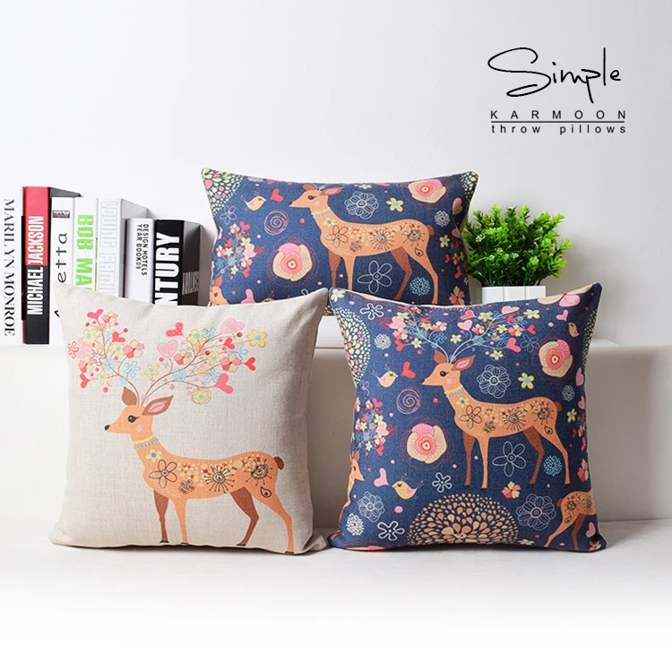 Free shipping/rural modern cartoon flowers deer cotton pillowcase cushion for leaning on of 43 * 43 No Inner
Free shipping/rural modern cartoon flowers deer cotton pillowcase cushion for leaning on of 43 * 43 No Inner