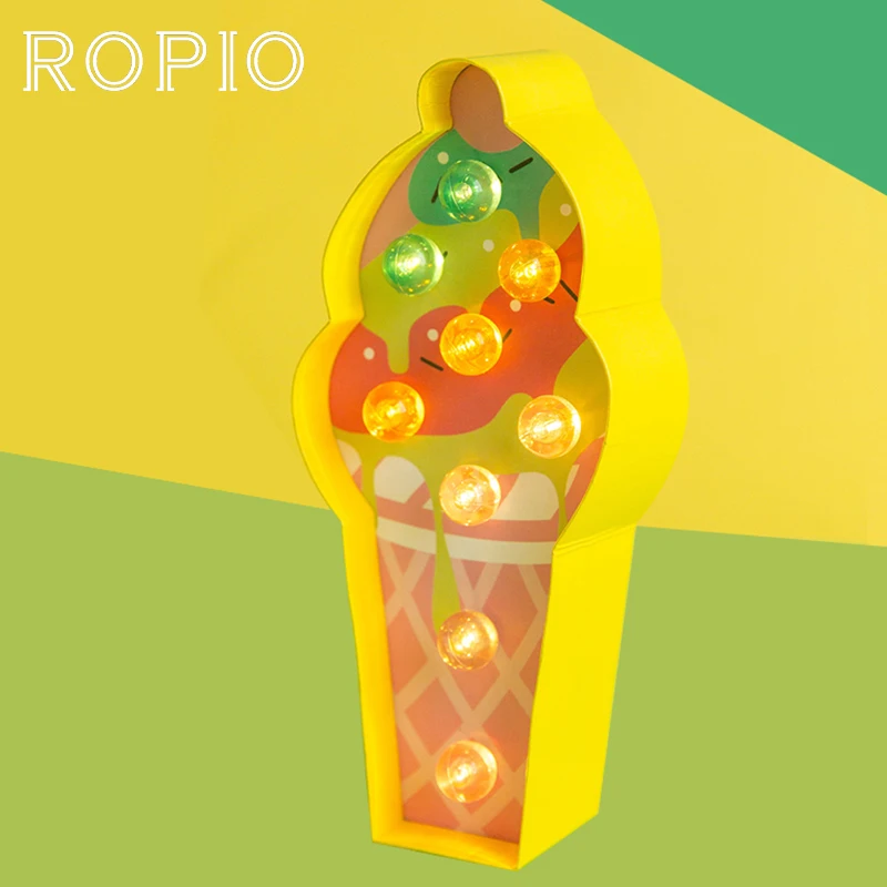 Ночной светильник ROPIO 3D из картона для мороженого, декоративный мультяшный неоновый светильник для дома, гостиной, праздничный Настольный с...
Ночной светильник ROPIO 3D из картона для мороженого, декоративный мультяшный неоновый светильник для дома, гостиной, праздничный Настольный с...