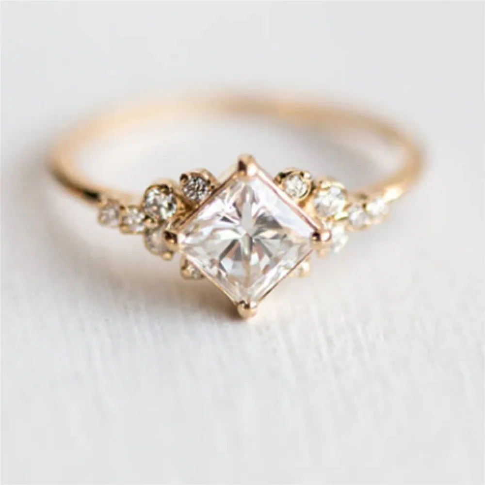 ROMAD Geometric Square CZ Rings for Women Wedding Gold Color Rhinestone Female Finger Rings for ladys Charm Jewelry
ROMAD Geometric Square CZ Rings for Women Wedding Gold Color Rhinestone Female Finger Rings for ladys Charm Jewelry