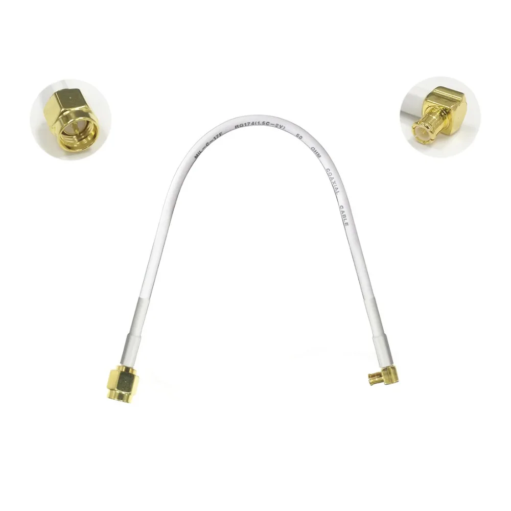 1PC SMA male to MCX male right angle plug pigtail cable adapter plug 15/30/50/100cm low loss high quality wireless router
1PC SMA male to MCX male right angle plug pigtail cable adapter plug 15/30/50/100cm low loss high quality wireless router