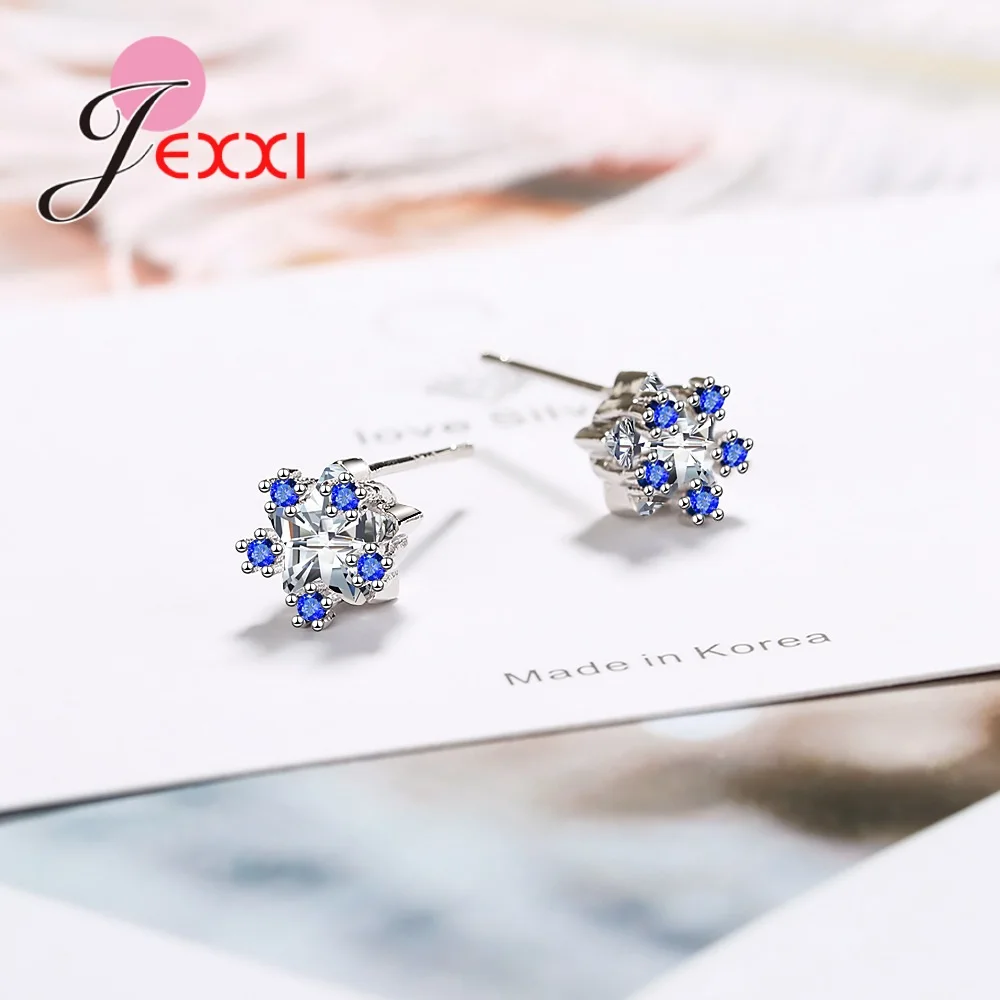Elegance Flower Stud Earrings for Women Girl Gift New Fashion AAA+ CZ Crystal 925 Sterling Silver Brincos Christmas Jewelry
Elegance Flower Stud Earrings for Women Girl Gift New Fashion AAA+ CZ Crystal 925 Sterling Silver Brincos Christmas Jewelry