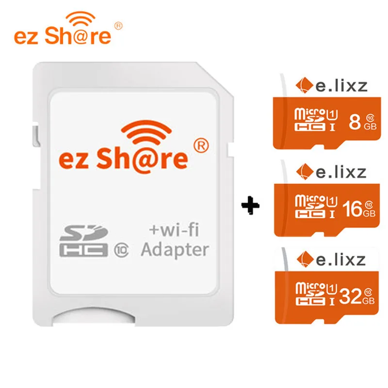 Бесплатная доставка беспроводной Micro SD адаптер ez Share Wi Fi 8 ГБ 16 32 класс 10 карта