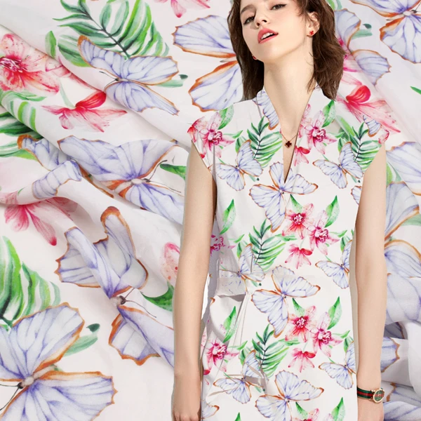 138cm crepe de chine silk fabric fashion butterfly dress 12mm silk fabric wholesale silk cloth
138cm crepe de chine silk fabric fashion butterfly dress 12mm silk fabric wholesale silk cloth