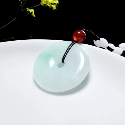 Lovers style JADES jewelry natural light green doughnut pendant men's girl sweater chain pendant Pendant
Lovers style JADES jewelry natural light green doughnut pendant men's girl sweater chain pendant Pendant