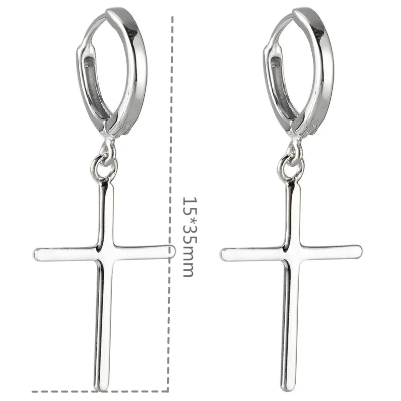 Real 925 Sterling Silver Circle Cross Long Drop Earring For Women Isimple High Quality Earings Fashion Jewelry Femme Flyleaf
Real 925 Sterling Silver Circle Cross Long Drop Earring For Women Isimple High Quality Earings Fashion Jewelry Femme Flyleaf