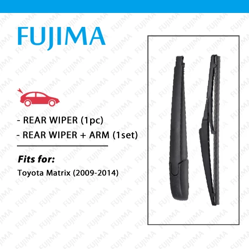 FUJIMA Rear Wiper Blade and Arm for Toyota Matrix (2009-2014) Back Window Windscreen Rear Wiper Arm
FUJIMA Rear Wiper Blade and Arm for Toyota Matrix (2009-2014) Back Window Windscreen Rear Wiper Arm