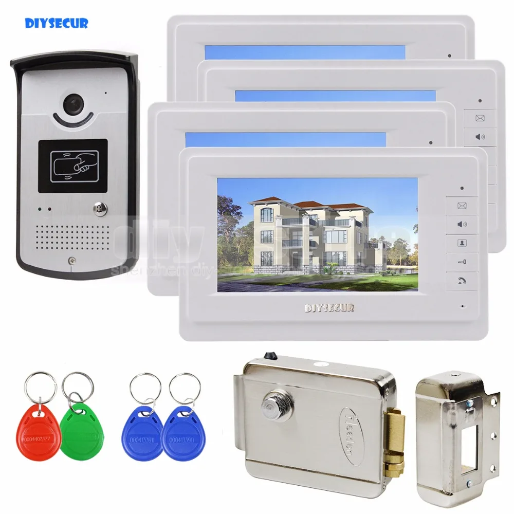DIYSECUR 7 inch Color Video Door Phone Handsfree Intercom Electric Lock Keyfob Unlock 1 v 4
DIYSECUR 7 inch Color Video Door Phone Handsfree Intercom Electric Lock Keyfob Unlock 1 v 4