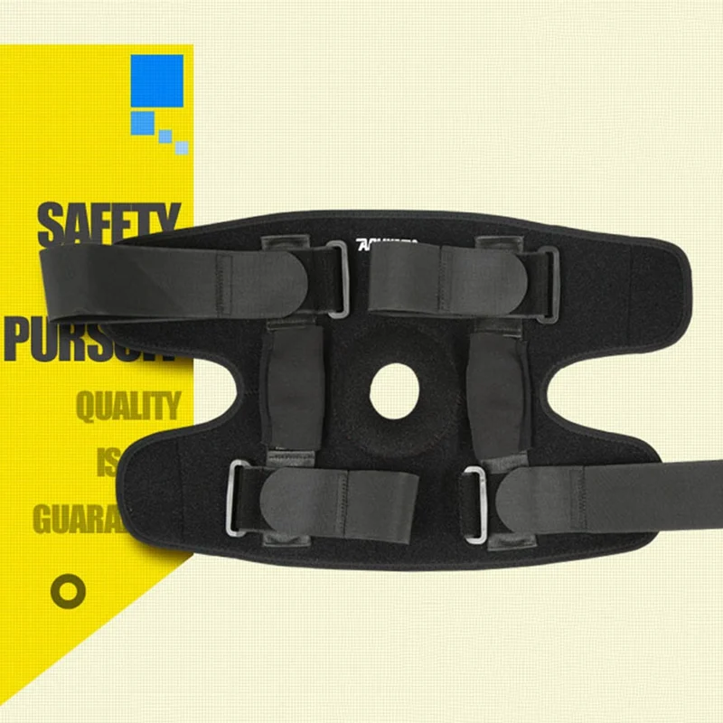 1PC Nylon Professional Sports Safety Knee Support Knee Brace with Polycentric Hinges Black Knee Pad Guard Protector Strap
1PC Nylon Professional Sports Safety Knee Support Knee Brace with Polycentric Hinges Black Knee Pad Guard Protector Strap