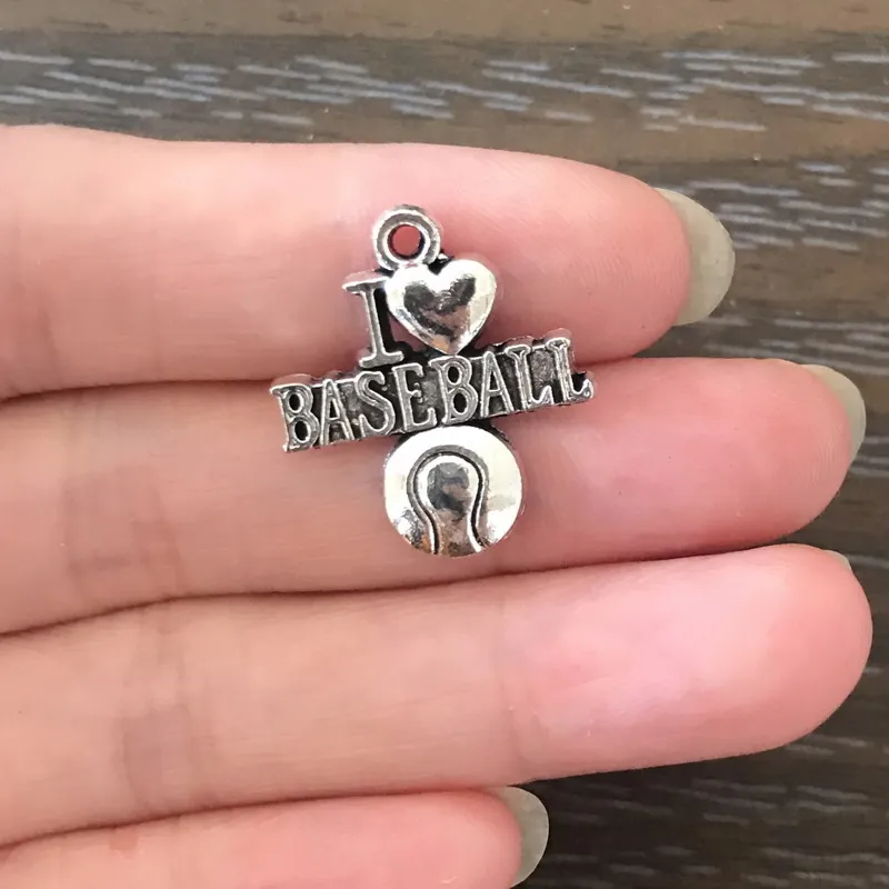 12PCS DIY Charm Sport I Love Baseball Charm Zinc Alloy Pendant Charm for Bracelet Necklace Earring zipper pulls Jewelry Making
12PCS DIY Charm Sport I Love Baseball Charm Zinc Alloy Pendant Charm for Bracelet Necklace Earring zipper pulls Jewelry Making