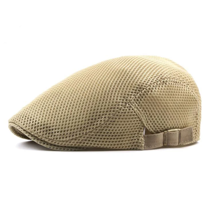 Summer Men Women Casual Mesh Beret Hat Flat Cap Newsboy Style Visors Hat Side Adjustable Breathable Boina Mesh Caps Beige Grey
Summer Men Women Casual Mesh Beret Hat Flat Cap Newsboy Style Visors Hat Side Adjustable Breathable Boina Mesh Caps Beige Grey