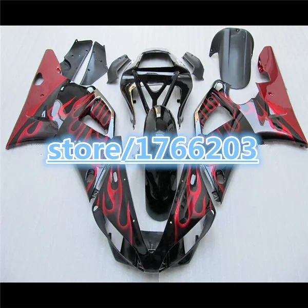 HOT red flame black fairing kit for YZF1000 R1 YZF-R1 00-01 YZF R1 00 01 YZF 1000 R1 2000 2001 ABS fairings
HOT red flame black fairing kit for YZF1000 R1 YZF-R1 00-01 YZF R1 00 01 YZF 1000 R1 2000 2001 ABS fairings
