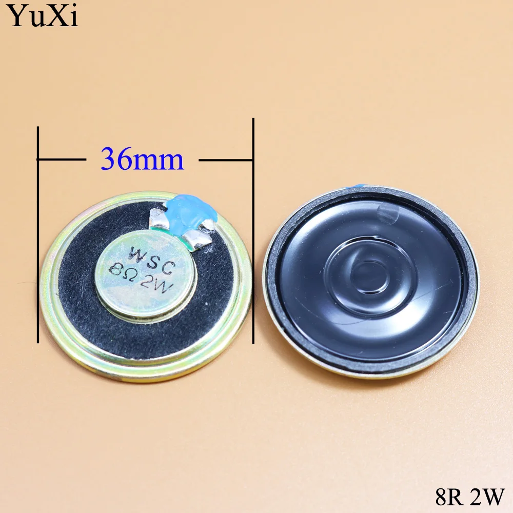 YuXi 2W Loudspeaker 36MM 8 Ohms 8R 8Ohm Mini Round Speaker Diameter Thickness 5MM Small Horn Doorbell Speaker
YuXi 2W Loudspeaker 36MM 8 Ohms 8R 8Ohm Mini Round Speaker Diameter Thickness 5MM Small Horn Doorbell Speaker