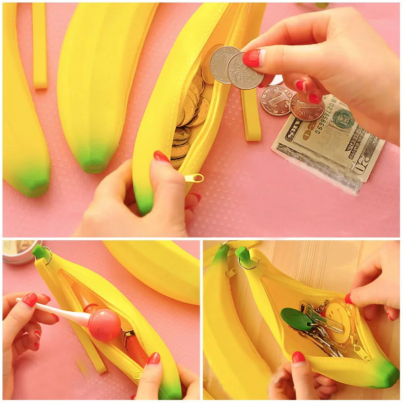 New Cute High Quality Coin Purse Pencil Case Portable Novelty Cute Banana Silicone Pen Bag Wallet Pouch for women girls kids
New Cute High Quality Coin Purse Pencil Case Portable Novelty Cute Banana Silicone Pen Bag Wallet Pouch for women girls kids