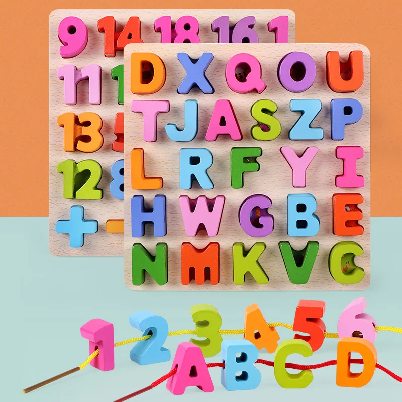 Wooden Toys Digital Alphabet Shape Matching Montessori Teaching Aids Early Educational 3D Puzzle Toys For Children Birthday Gift
Wooden Toys Digital Alphabet Shape Matching Montessori Teaching Aids Early Educational 3D Puzzle Toys For Children Birthday Gift