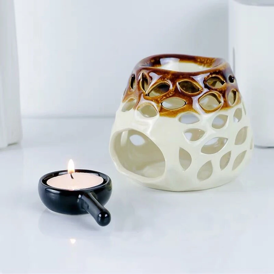 Ceramic Aromatherapy Furnace Aroma Essential Oil Lamp Hollowing Candle Hotel Home Romantic Decor High Quality Crafts Gifts KOB20
Ceramic Aromatherapy Furnace Aroma Essential Oil Lamp Hollowing Candle Hotel Home Romantic Decor High Quality Crafts Gifts KOB20