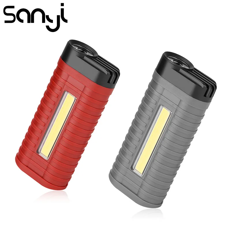 SANYI 2 Modes Mini Portable Light by 3*AAA Battery COB LED Flashlight Torch for Camping Hunting Outdoor
SANYI 2 Modes Mini Portable Light by 3*AAA Battery COB LED Flashlight Torch for Camping Hunting Outdoor