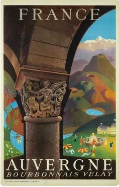 Французский туристический ретро-плакат gordes du Tarn холст живопись сделай сам