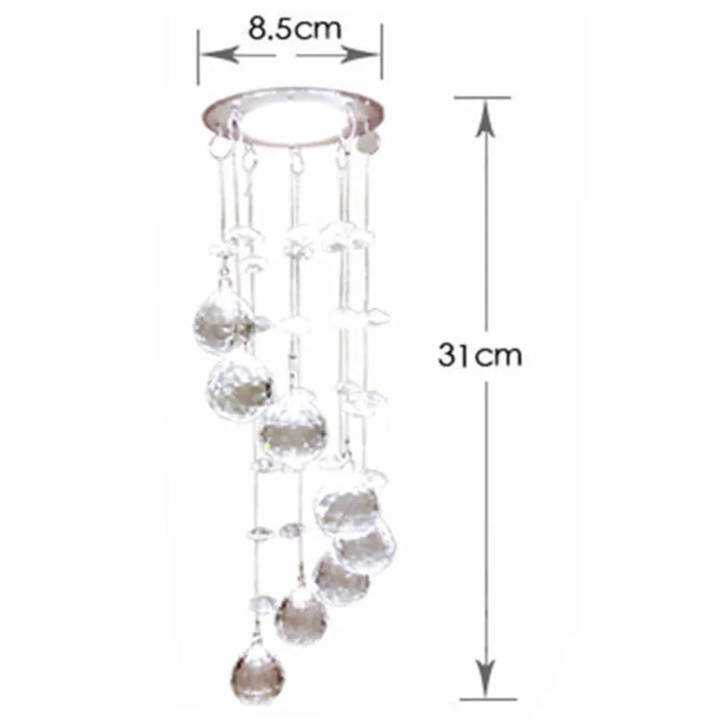 Modern Crystal Chandeliers 3W LED Crystal Chandelier Lights Lamp For hallway Living Room Cristal Lustre home Lighting Hanglamps
Modern Crystal Chandeliers 3W LED Crystal Chandelier Lights Lamp For hallway Living Room Cristal Lustre home Lighting Hanglamps