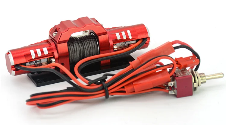 KYX Aluminum Alloy Electric Self-rescue Winch Single/Double Motor Capstan Windlass Hook for RC 1/10 Climbing Car 1:10 KM2
KYX Aluminum Alloy Electric Self-rescue Winch Single/Double Motor Capstan Windlass Hook for RC 1/10 Climbing Car 1:10 KM2