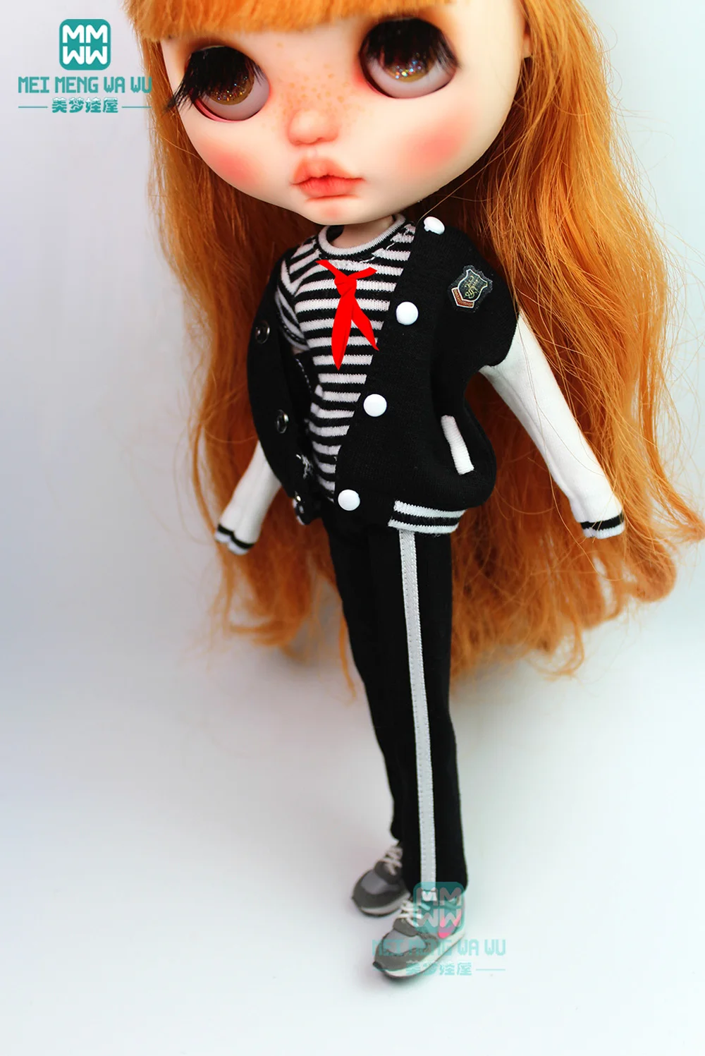 Одежда для кукол Blyth Azone Черная спортивная одежда повседневные штаны аксессуары