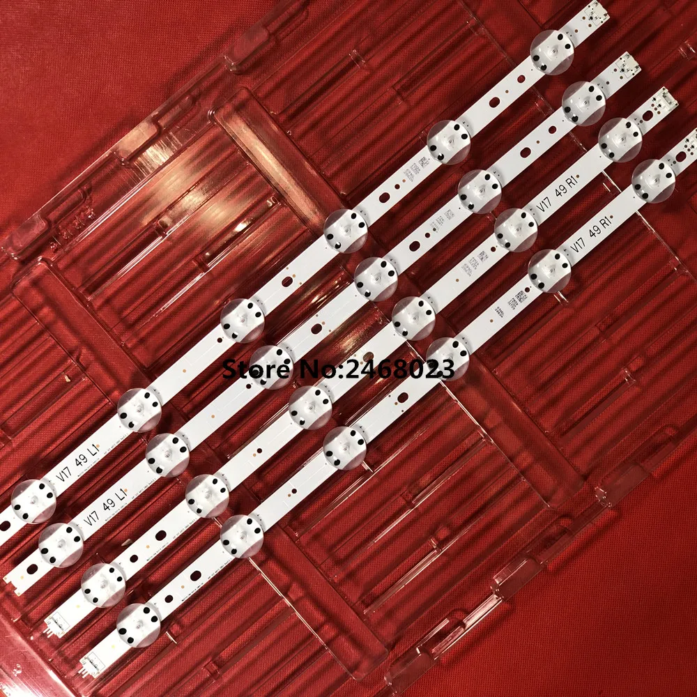 New 5set=20 PCS LED strip For LG 49UV340C 49UJ6565 49UJ670V V17 49 R1 L1 ART3 2862 2863 6916L-2862A 6916L-2863A
New 5set=20 PCS LED strip For LG 49UV340C 49UJ6565 49UJ670V V17 49 R1 L1 ART3 2862 2863 6916L-2862A 6916L-2863A