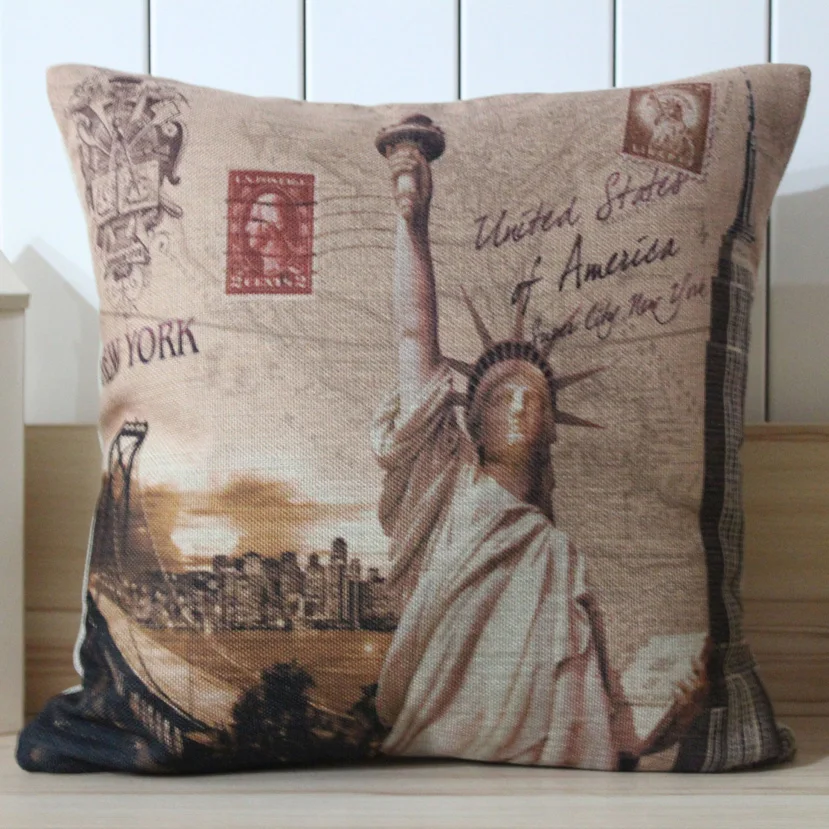 LINKWELL Free Shipping 45x45cm USA Golden Gate Bridge Empire State Building Linen Pillow Cover Cushion Case
LINKWELL Free Shipping 45x45cm USA Golden Gate Bridge Empire State Building Linen Pillow Cover Cushion Case