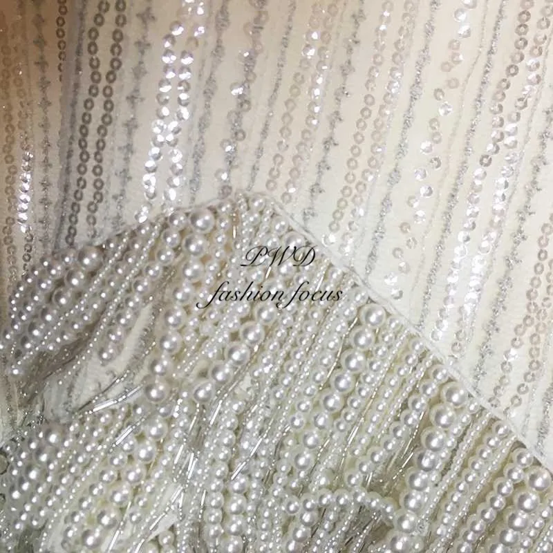 5Yards pearl beaded Fringe Ribbon Trim Fringe Tassel Lace Trim for Clothing Decoration
5Yards pearl beaded Fringe Ribbon Trim Fringe Tassel Lace Trim for Clothing Decoration