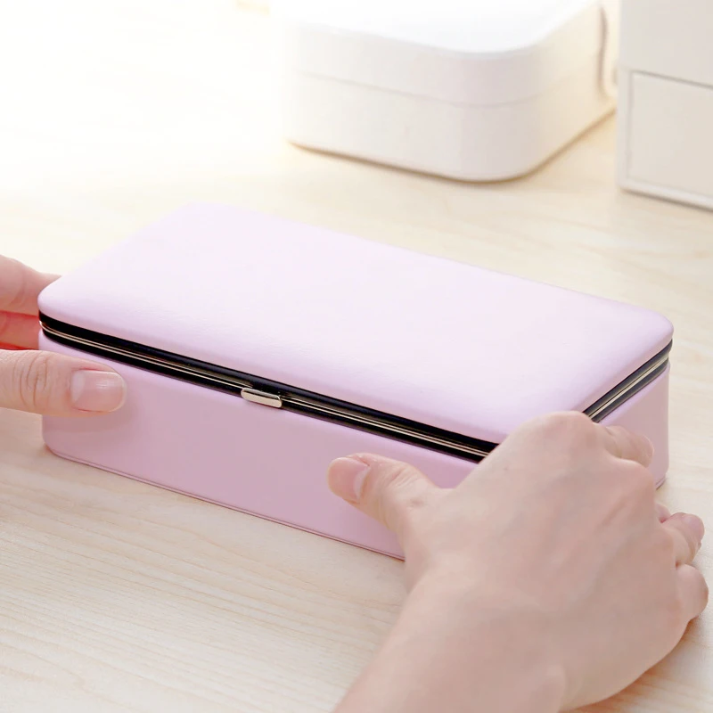 Fashion Makeup Organizer Jewelry Box Exquisite Necklace Rings Earrings Bracelet Packaging Container Collection Accessories
Fashion Makeup Organizer Jewelry Box Exquisite Necklace Rings Earrings Bracelet Packaging Container Collection Accessories