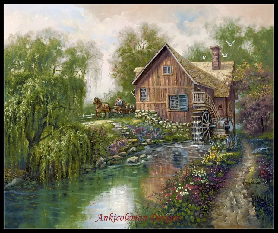 Embroidery Counted Cross Stitch Kits Needlework - Crafts 14 ct DMC color DIY Arts Handmade Decor - Willow Creek Mill
Embroidery Counted Cross Stitch Kits Needlework - Crafts 14 ct DMC color DIY Arts Handmade Decor - Willow Creek Mill