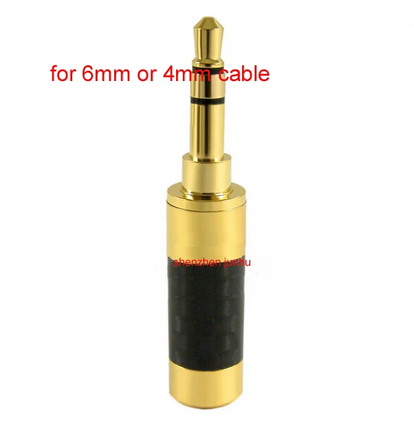 50 pcs DIY 3.5mm 3pole Carbon fiber Gold plated Audio Straight Connector Adapter For 4mm or 6mm Cable Free Shipping
50 pcs DIY 3.5mm 3pole Carbon fiber Gold plated Audio Straight Connector Adapter For 4mm or 6mm Cable Free Shipping