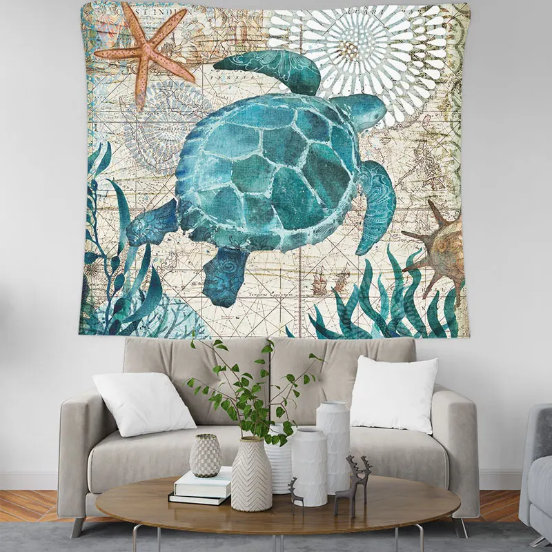 Turtle Seahorse Tapestry Ocean Marine Printing Decorative Tapestry Beach Cover Boho Wall Carpet Yoga Picnic Mat Beach Towel
Turtle Seahorse Tapestry Ocean Marine Printing Decorative Tapestry Beach Cover Boho Wall Carpet Yoga Picnic Mat Beach Towel