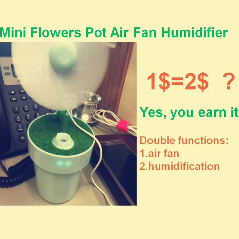 Green Air Fan Humidifier aroma diffuser USB Rechargeable water oil mist steamer fog maker air purifier cleaner humidificador
Green Air Fan Humidifier aroma diffuser USB Rechargeable water oil mist steamer fog maker air purifier cleaner humidificador