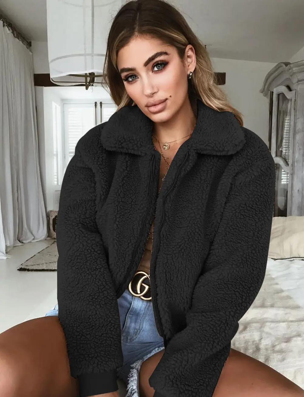 MeiHuiDa 2018 New Style Fashion Women Winter Fluffy Long Sleeve Jacket Ladies Warm Outerwear Cardigan Coat
MeiHuiDa 2018 New Style Fashion Women Winter Fluffy Long Sleeve Jacket Ladies Warm Outerwear Cardigan Coat
