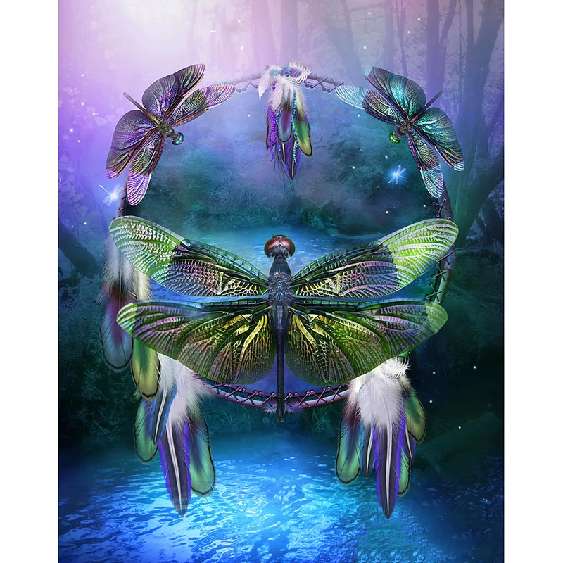Full Square/Round Drill 5D DIY Diamond Painting "Dream catching dragonfly" Embroidery Cross Stitch Mosaic Decor
Full Square/Round Drill 5D DIY Diamond Painting "Dream catching dragonfly" Embroidery Cross Stitch Mosaic Decor