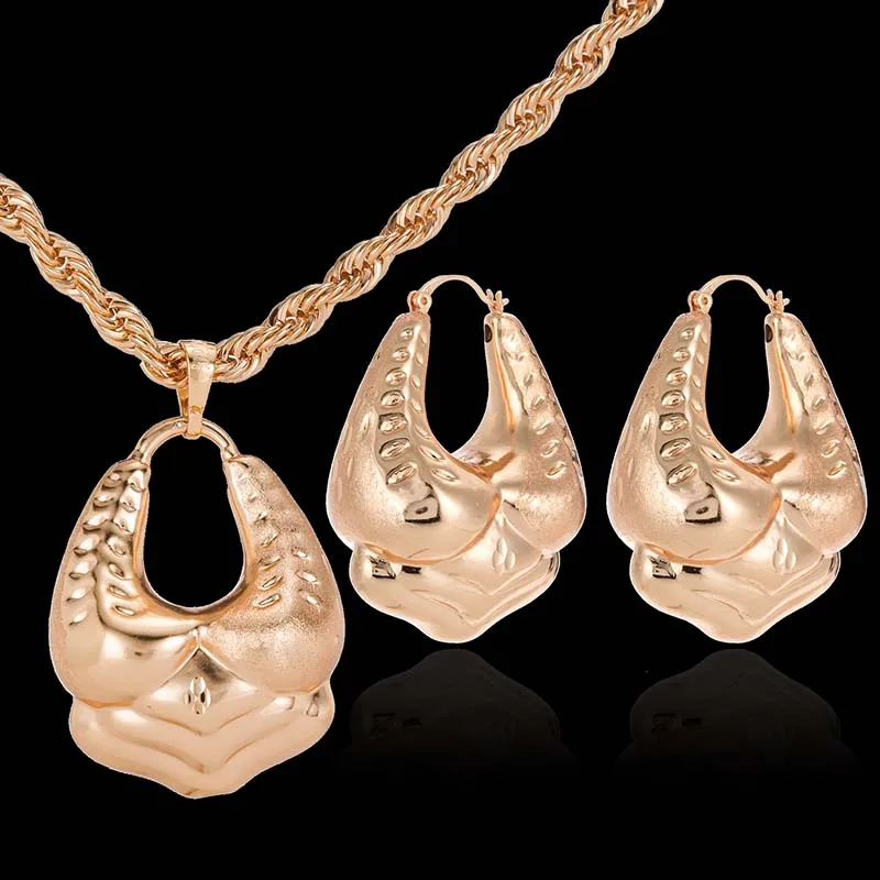 Gold Color Bride Earrings Pendant for Women Nigerian African Wedding Accessories Gifts Rose Color Necklaces Jewelry SetsCE131
Gold Color Bride Earrings Pendant for Women Nigerian African Wedding Accessories Gifts Rose Color Necklaces Jewelry SetsCE131