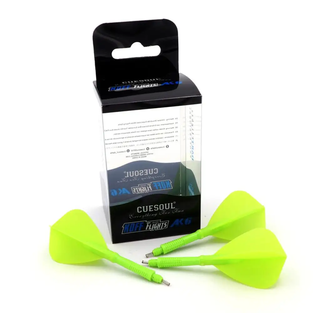 CUESOUL KOFF AK6 Dart Stem with AK4 Moulded Dart Flights,Green Dart Flight Kite Shape
CUESOUL KOFF AK6 Dart Stem with AK4 Moulded Dart Flights,Green Dart Flight Kite Shape