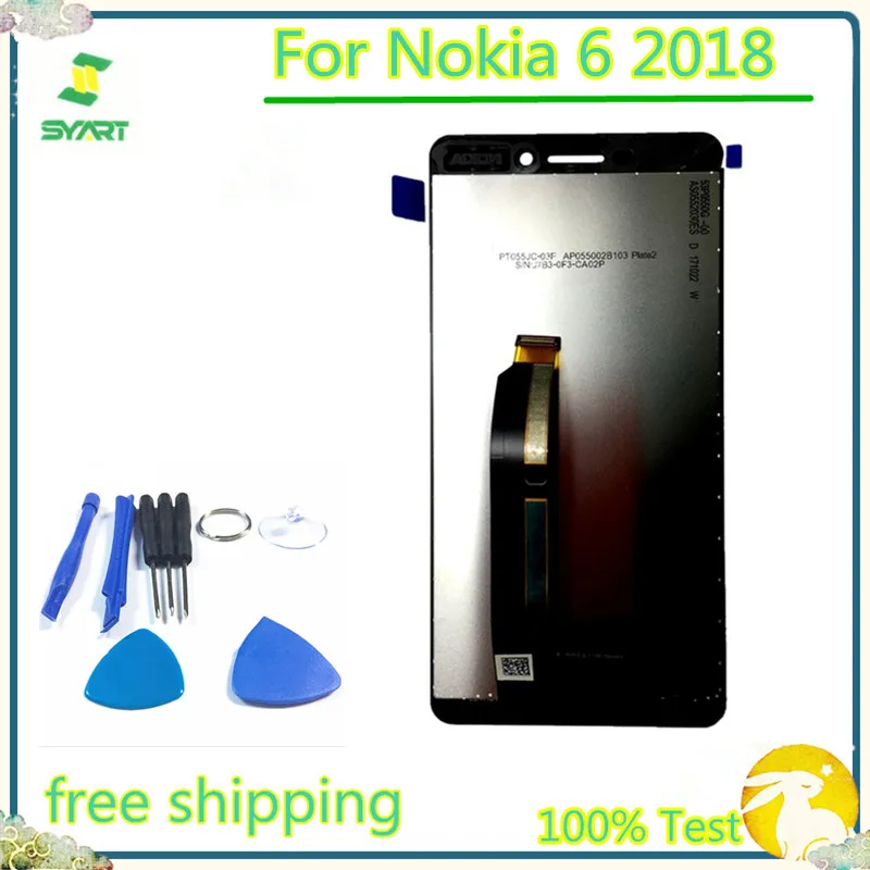 100% Tested 5.5'' LCD Display Touch Screen Digitizer Assembly With Free Tools For Nokia 6 2018 TA-1043 TA-1045 TA-1050
100% Tested 5.5'' LCD Display Touch Screen Digitizer Assembly With Free Tools For Nokia 6 2018 TA-1043 TA-1045 TA-1050