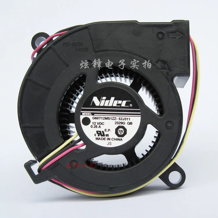 New Original Nidec G60T12MS1ZZ-52J311 6023 12V 0.25A 6cm projector blower turbo cooling fan
New Original Nidec G60T12MS1ZZ-52J311 6023 12V 0.25A 6cm projector blower turbo cooling fan