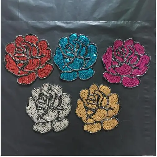 Dingdian1PCS Sequins Rose Floral Patches for Clothes DIY Iron on Patchwork Sequined Embroidery Flower Applique Patch for Shoes
Dingdian1PCS Sequins Rose Floral Patches for Clothes DIY Iron on Patchwork Sequined Embroidery Flower Applique Patch for Shoes