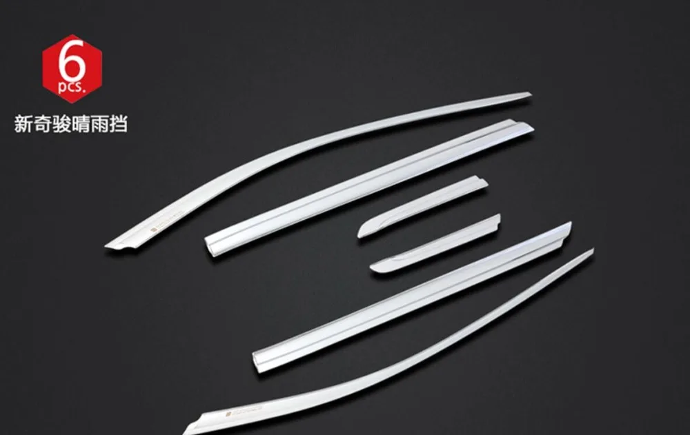 ABS Chrome plastic Window Visor Vent Shades Sun Rain Guard car accessories for Nissan X-trail Rogue T32 2014-2018 car styling
ABS Chrome plastic Window Visor Vent Shades Sun Rain Guard car accessories for Nissan X-trail Rogue T32 2014-2018 car styling