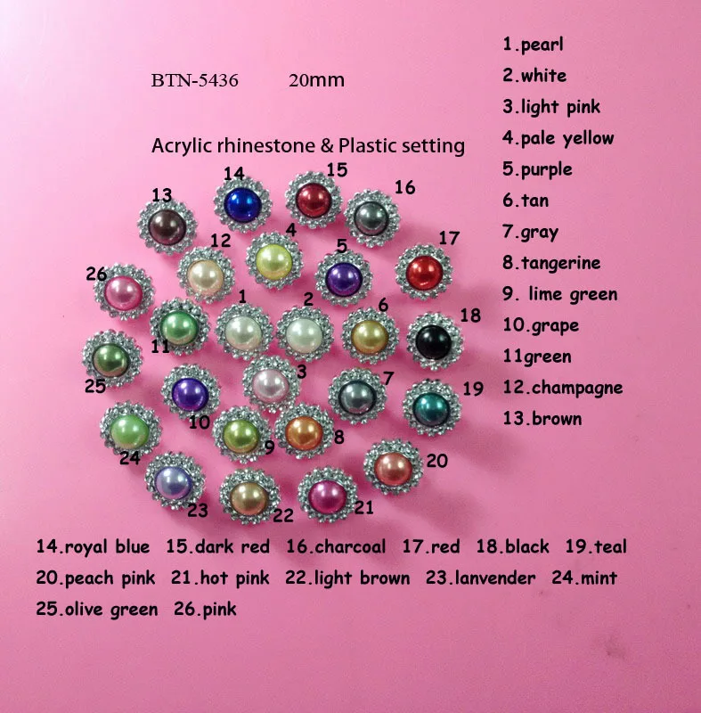 Free shipping 20mm PLASTIC pearl rhinestone buttons with shank 50PCS/LOT Can choose colors(BTN-5436)
Free shipping 20mm PLASTIC pearl rhinestone buttons with shank 50PCS/LOT Can choose colors(BTN-5436)