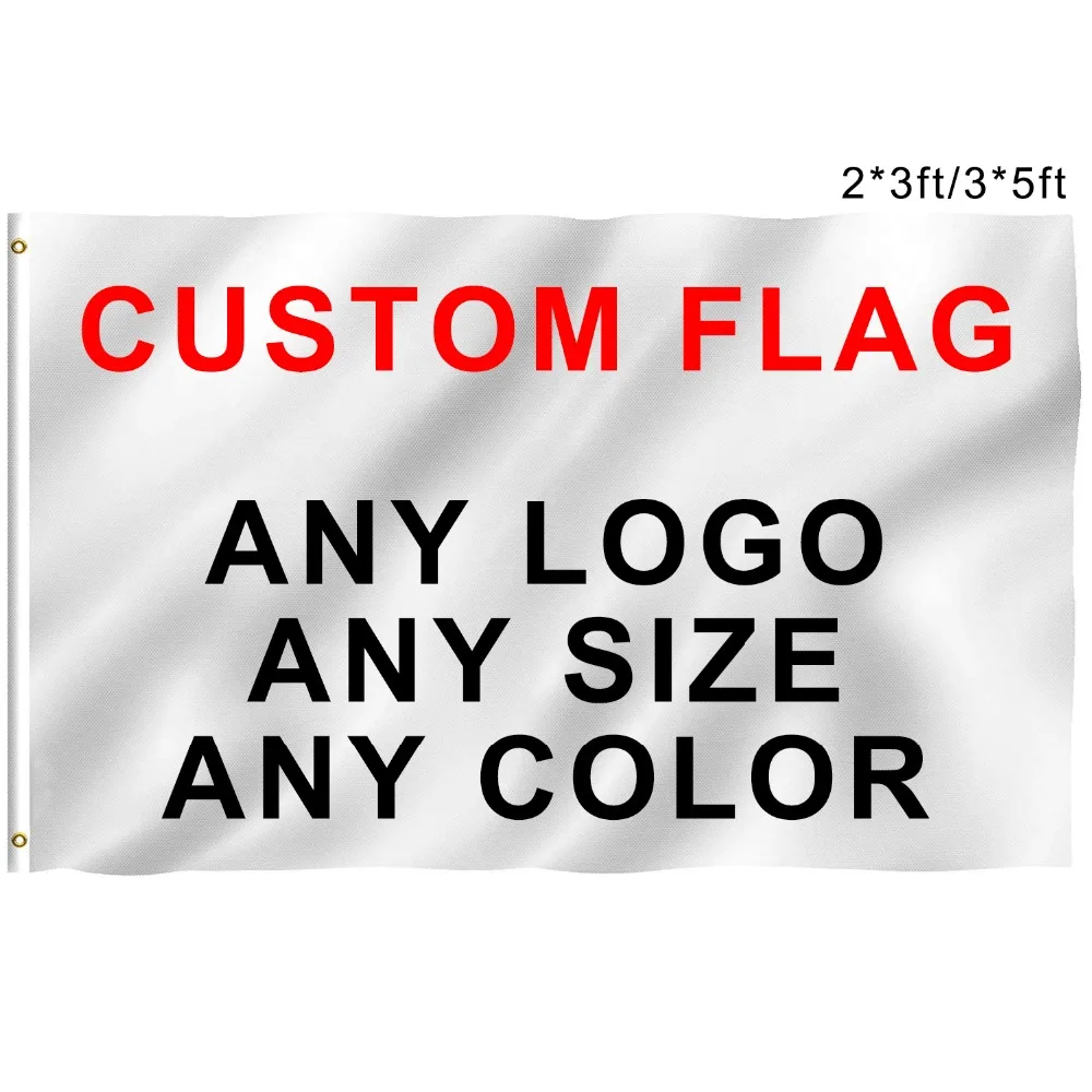 Custom Printed Flag Free Design Company Club Logo Sport Outdoor Team Banner Flags Brass Grommets
Custom Printed Flag Free Design Company Club Logo Sport Outdoor Team Banner Flags Brass Grommets