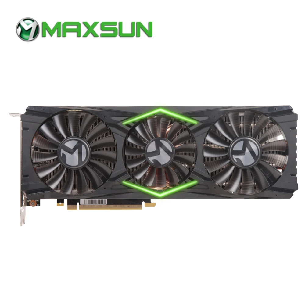 Видеокарта MAXSUN RTX 2080Ti JetStream OC 11G NVIDIA GDDR6 352 битная 1400 МГц 1350 DP + HDMI Type C 8pin RGB 4352 шт.