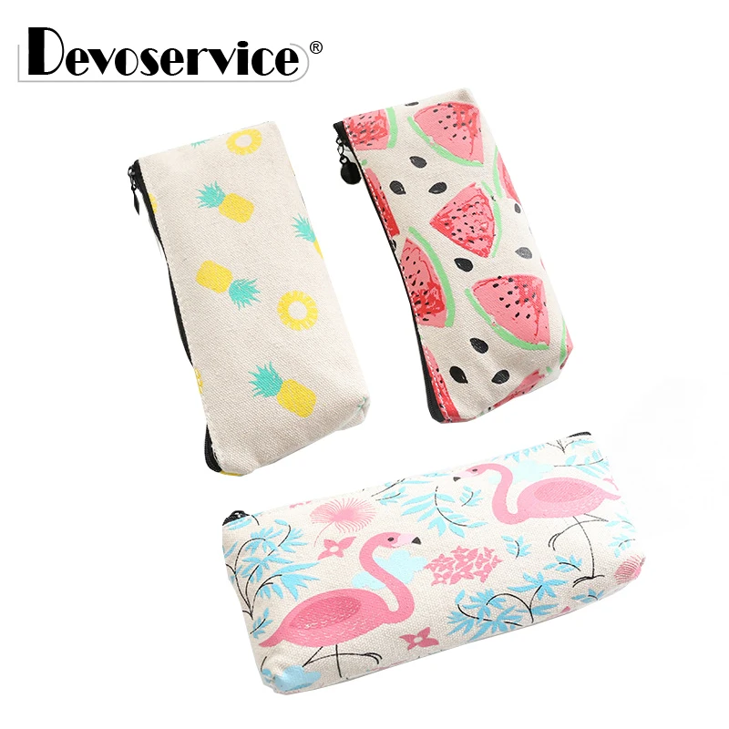 1 PCS Pencil Case Cartoon Flamingo/Watermelon Portable Pencil Bags Stationery Canvas Pen Bag Office School Supplies/18*8 cm
1 PCS Pencil Case Cartoon Flamingo/Watermelon Portable Pencil Bags Stationery Canvas Pen Bag Office School Supplies/18*8 cm