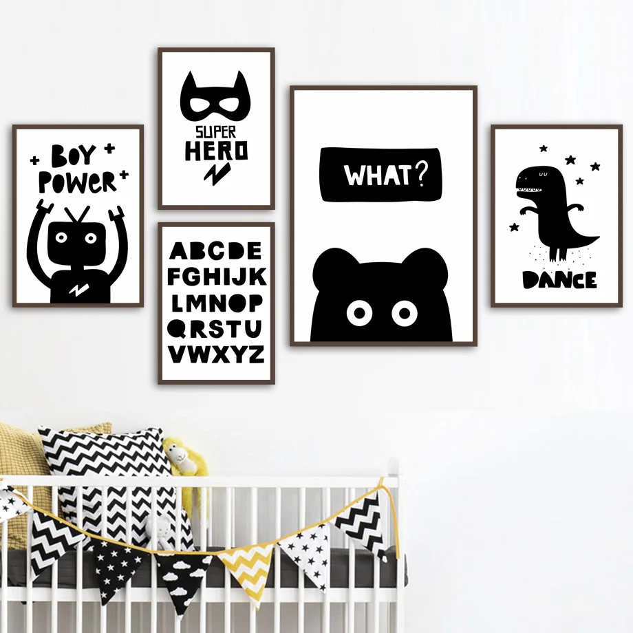 Cartoon Alphabet Bear Robot Dinosaur Nursery Art Canvas Painting Nordic Posters And Prints Wall Pictures For Kids Room Decor 
Cartoon Alphabet Bear Robot Dinosaur Nursery Art Canvas Painting Nordic Posters And Prints Wall Pictures For Kids Room Decor