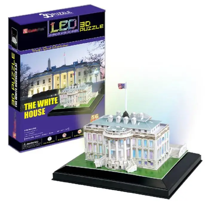 T0435 3D Puzzles America White House With base DIY Building Paper Model Creative gifts Children Educational toy Ordinary version
T0435 3D Puzzles America White House With base DIY Building Paper Model Creative gifts Children Educational toy Ordinary version