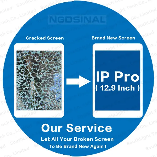 Original Repair Service For iPad Pro LCD Screen 12.9 1st 2nd 3rd 2015 2017 2018 Cracked Glass Lens Touch Panel Assembly Renew
Original Repair Service For iPad Pro LCD Screen 12.9 1st 2nd 3rd 2015 2017 2018 Cracked Glass Lens Touch Panel Assembly Renew