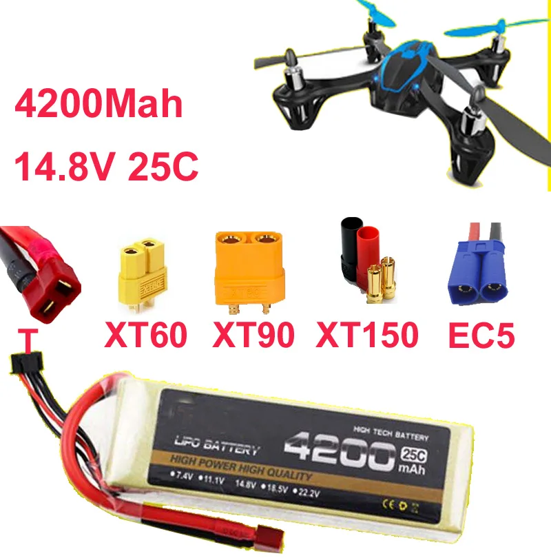 Upgrade High Rate 25C 4S 14.8V 4200Mah LiPo Drone Battery for Model Aircraft Plane Li-poly Cell Low Resistance FPV Power Supply
Upgrade High Rate 25C 4S 14.8V 4200Mah LiPo Drone Battery for Model Aircraft Plane Li-poly Cell Low Resistance FPV Power Supply