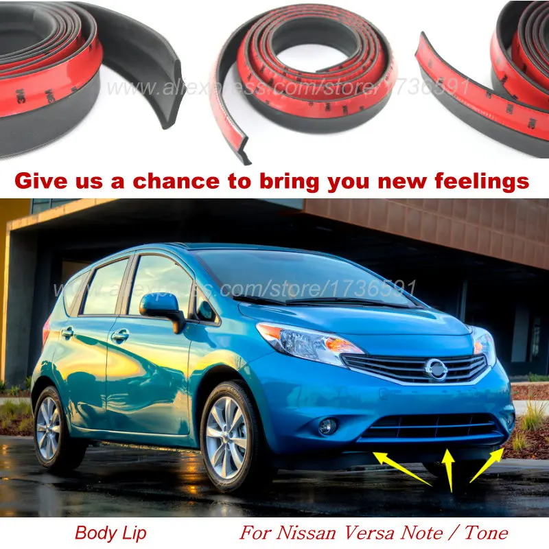 Car Bumper Lip Deflector Lips For Nissan Versa Note / Tone / Front Spoiler Skirt / Side skirts / Body Kit / Strip / Thick lips
Car Bumper Lip Deflector Lips For Nissan Versa Note / Tone / Front Spoiler Skirt / Side skirts / Body Kit / Strip / Thick lips